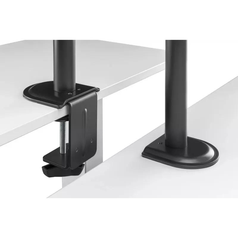 DIGITUS brazo para monitor con soporte para portátil 17-32 pulgadas, 9 kg máx. - pinza de mesa o pasacables