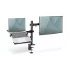 DIGITUS brazo para monitor con soporte para portátil 17-32 pulgadas, 9 kg máx. - pinza de mesa o pasacables