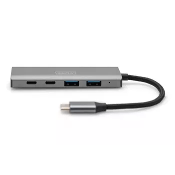 DIGITUS HUB USB-C de 4 puertos 2x USB-A + 2x USB-C Gen2