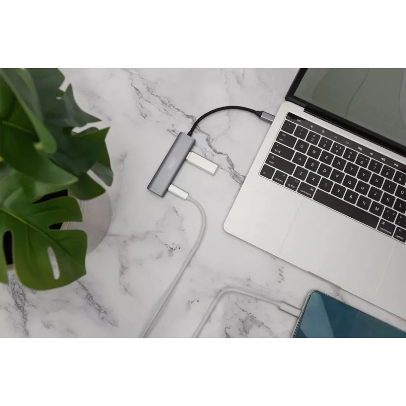 DIGITUS HUB USB-C de 4 puertos 2x USB-A + 2x USB-C Gen2