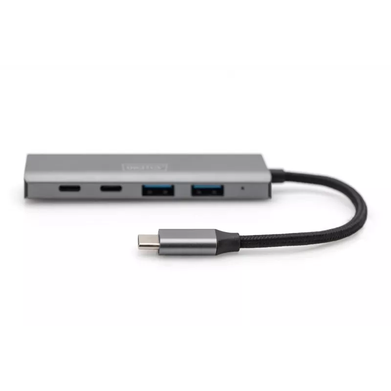 DIGITUS HUB USB-C de 4 puertos 2x USB-A + 2x USB-C Gen2