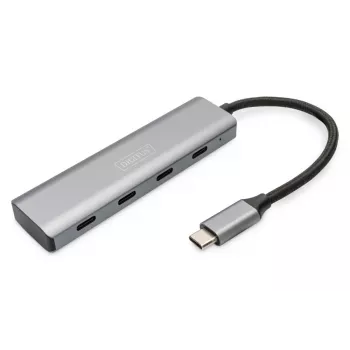 DIGITUS hub USB-C de 4 puertos, 4x USB-C 3.1 Gen1, 5 Gbit/s