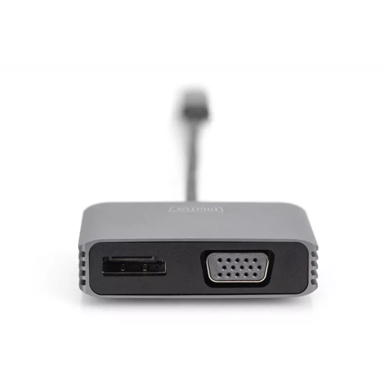DIGITUS adaptador gráfico USB Type-C 4K 2 en 1 DisplayPort + VGA