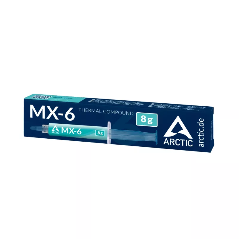 ARCTIC MX-6 ULTIMATE Performance pasta térmica, pasta térmica, Gris, 8 g, 1 ud., 27 mm, 121 mm