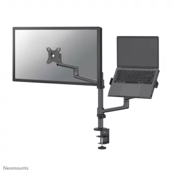 Neomounts DS20-425BL2 Brazo de monitor con soporte de portátil 17-27