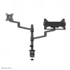 Neomounts DS20-425BL2 Brazo de monitor con soporte de portátil 17-27