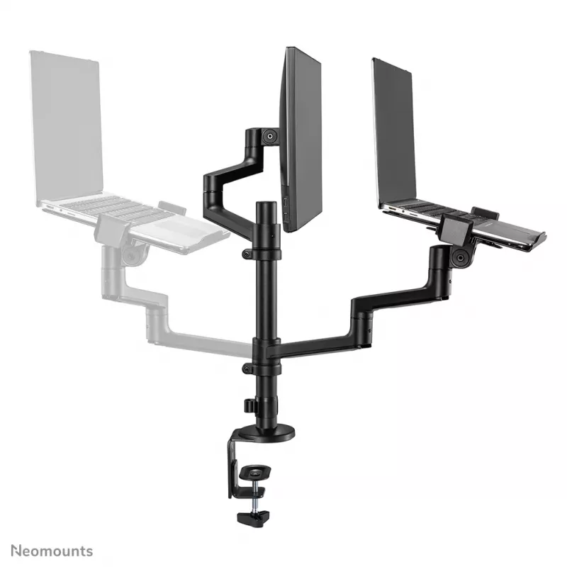 Neomounts DS20-425BL2 Brazo de monitor con soporte de portátil 17-27