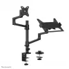 Neomounts DS20-425BL2 Brazo de monitor con soporte de portátil 17-27