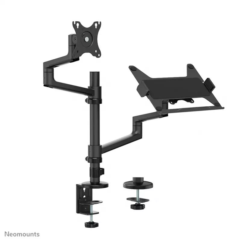 Neomounts DS20-425BL2 Brazo de monitor con soporte de portátil 17-27