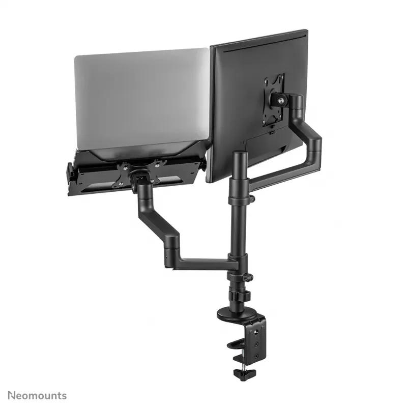 Neomounts DS20-425BL2 Brazo de monitor con soporte de portátil 17-27