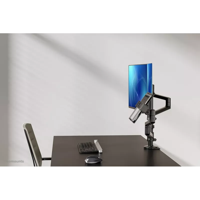 Neomounts DS20-425BL2 Brazo de monitor con soporte de portátil 17-27