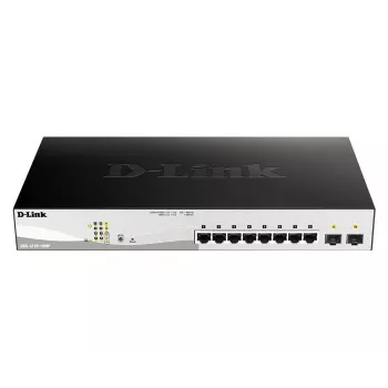 D-Link DGS-1210-10MP Gestionado L2 Gigabit Ethernet (10/100/1000) Power over Ethernet (PoE) Negro, Gris