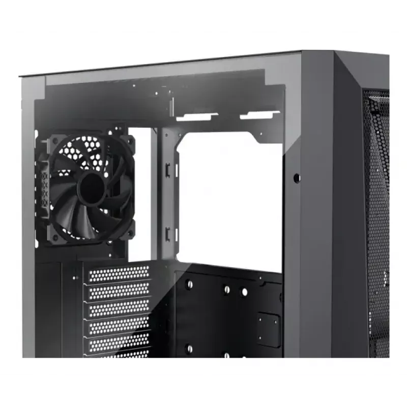 Caja semitorre PC XILENCE XG151 – negra, compatible con ATX/Micro-ATX/Mini-ITX, fuente de alimentación inferior, 2x bahías de 3,5