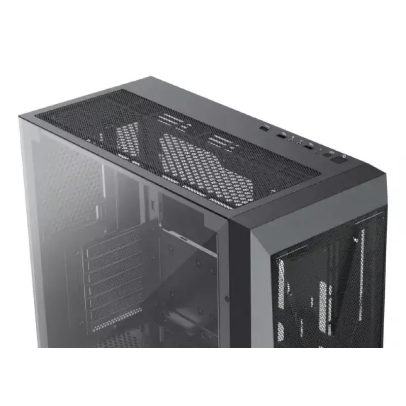 Caja semitorre PC XILENCE XG151 – negra, compatible con ATX/Micro-ATX/Mini-ITX, fuente de alimentación inferior, 2x bahías de 3,5