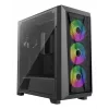 Caja semitorre PC XILENCE XG151 – negra, compatible con ATX/Micro-ATX/Mini-ITX, fuente de alimentación inferior, 2x bahías de 3,5