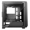 Caja semitorre PC XILENCE XG151 – negra, compatible con ATX/Micro-ATX/Mini-ITX, fuente de alimentación inferior, 2x bahías de 3,5