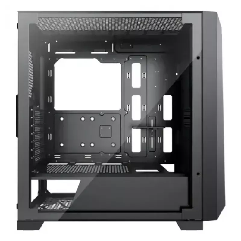 Caja semitorre PC XILENCE XG151 – negra, compatible con ATX/Micro-ATX/Mini-ITX, fuente de alimentación inferior, 2x bahías de 3,5