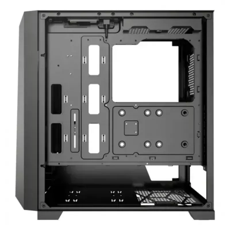 Caja semitorre PC XILENCE XG151 – negra, compatible con ATX/Micro-ATX/Mini-ITX, fuente de alimentación inferior, 2x bahías de 3,5