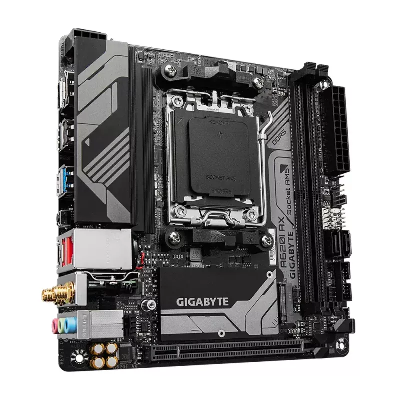 Placa base GIGABYTE A620I AX, AMD A620, Socket AM5, Mini-ITX