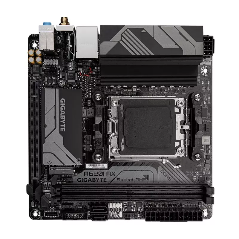 Placa base GIGABYTE A620I AX, AMD A620, Socket AM5, Mini-ITX