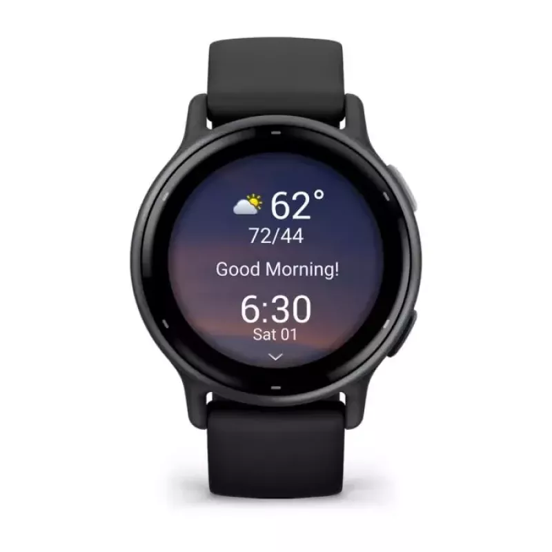 Smartwatch GARMIN Vivoactive 5 Negro — Caja de 42 mm, AMOLED 1,2 inch, GPS/GLONASS/Galileo, 5 ATM, FC óptico, SpO2, 11 días de autonomía