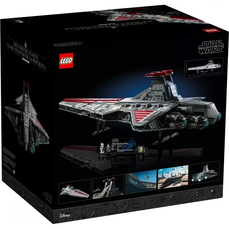 LEGO Star Wars 75367 Crucero de ataque de la República clase Venator (Ultimate Collector Series) set de construcción, 5.374 piezas, 18+
