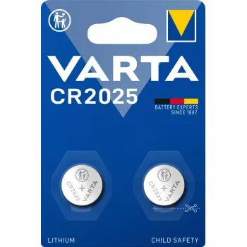 Pila VARTA Litio Pila de botón CR2025 3V 1x2