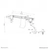 Brazo para monitor Neomounts DS75S-950BL2 17-32 inch - Muelle de gas - Topfix - Tope de 180°