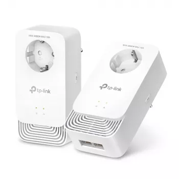 Adaptador de red PowerLine TP-Link PG2400P KIT 1428 Mbit/s Ethernet LAN Blanco 2 unidades