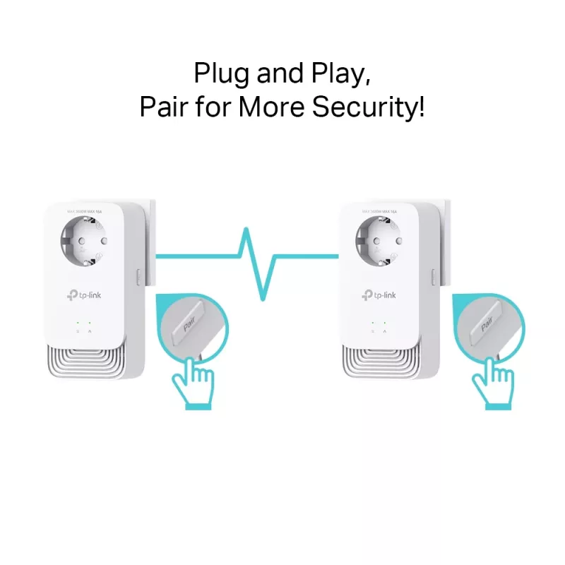 Adaptador de red PowerLine TP-Link PG2400P KIT 1428 Mbit/s Ethernet LAN Blanco 2 unidades