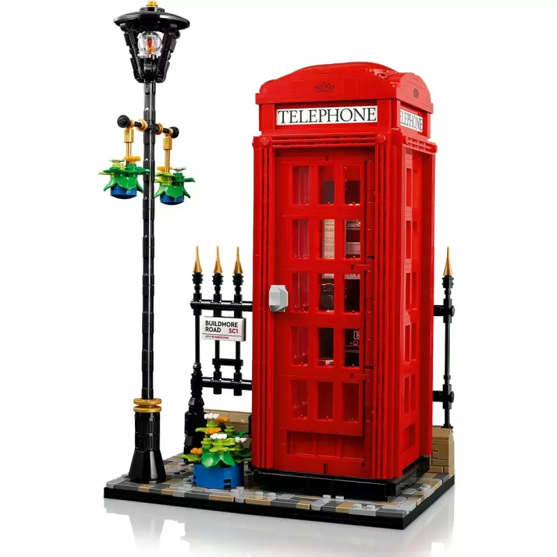 Set de construcción LEGO Cabina telefónica roja de Londres 21347 – set modular de colección, 1460 piezas, 18+