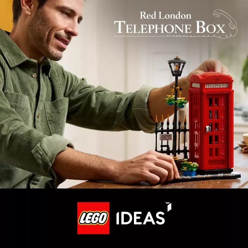 Set de construcción LEGO Cabina telefónica roja de Londres 21347 – set modular de colección, 1460 piezas, 18+