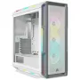Caja de PC CORSAIR Mid-Tower ATX - iCUE 5000T - RGB cristal templado - blanca