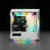Caja de PC CORSAIR Mid-Tower ATX - iCUE 5000T - RGB cristal templado - blanca
