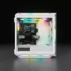 Caja de PC CORSAIR Mid-Tower ATX - iCUE 5000T - RGB cristal templado - blanca