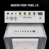 Caja de PC CORSAIR Mid-Tower ATX - iCUE 5000T - RGB cristal templado - blanca