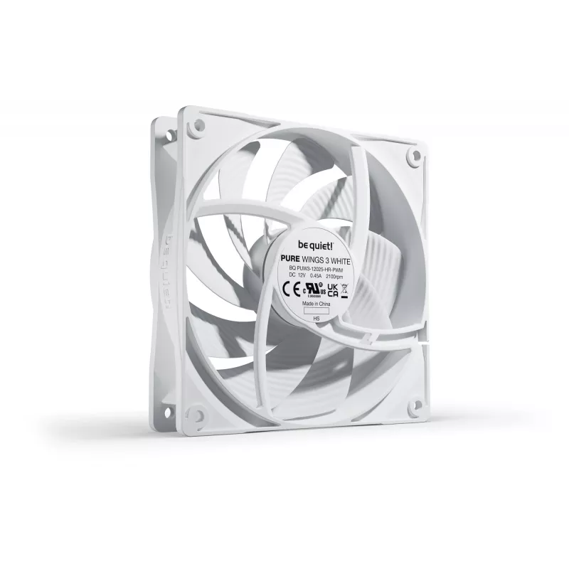 Ventilador para caja de PC be quiet Pure Wings 3 120mm PWM high-speed blanco 12 cm 1 unidad