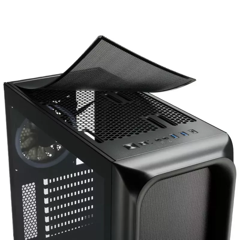 Caja de PC Sharkoon TK5M RGB ATX sobremesa negra