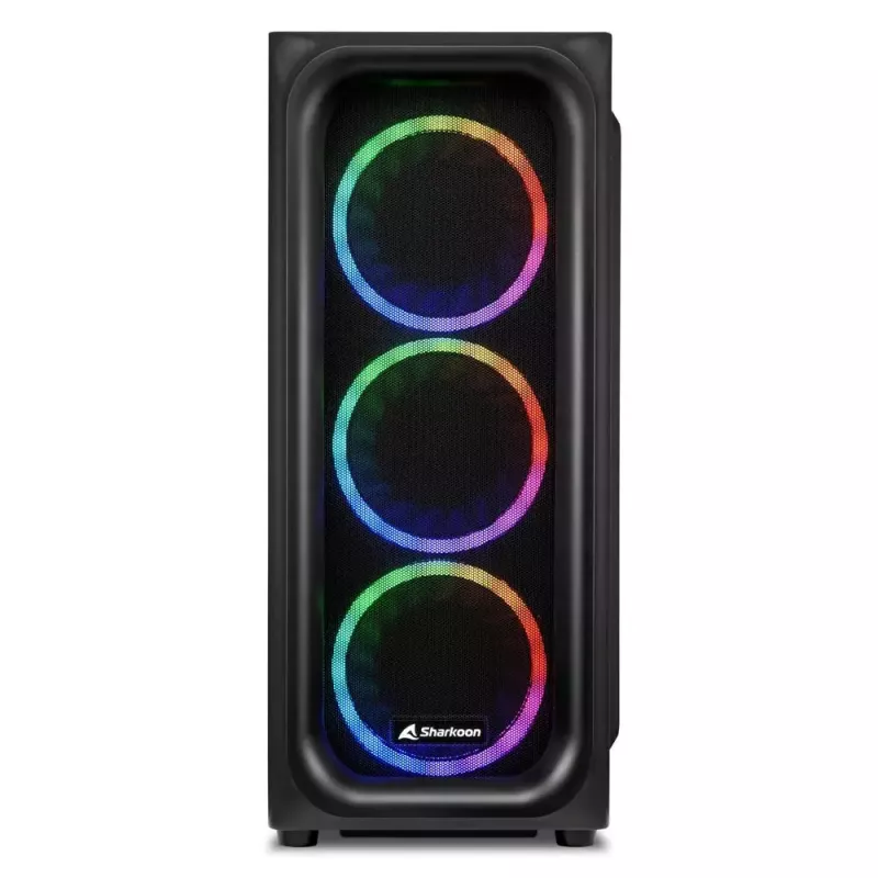 Caja de PC Sharkoon TK5M RGB ATX sobremesa negra