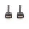Cable de conexión HDMI High Speed DIGITUS, tipo A M/M, 2m con Ethernet, Ultra HD 60p, dorado negro