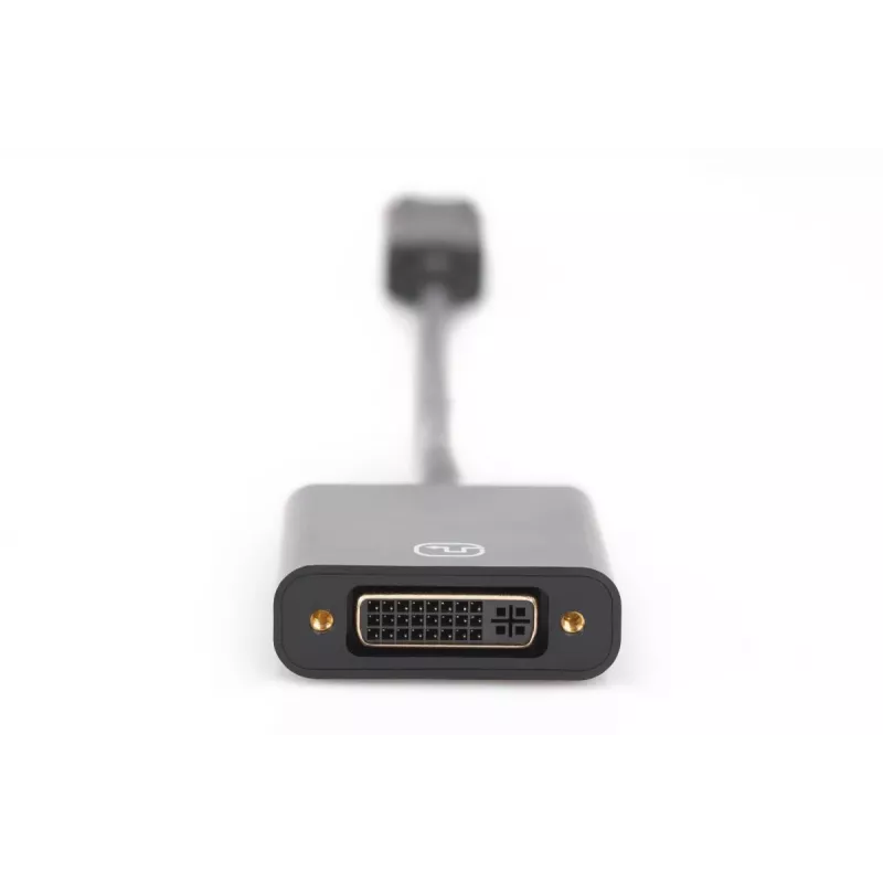 Cable adaptador DisplayPort DIGITUS ASSMANN, DP - DVI (24+5) M/H, 15cm con bloqueo, compatible con DP 1.2, CE negro
