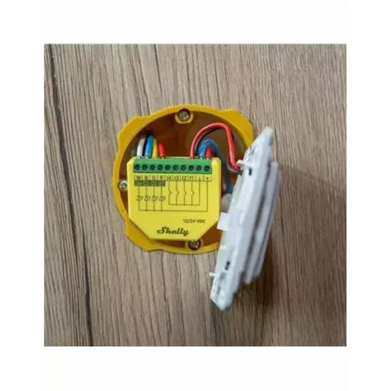 Shelly Plus RGBW PM luz inteligente inalámbrica verde amarillo