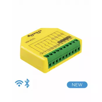 Shelly Plus RGBW PM luz inteligente inalámbrica verde amarillo