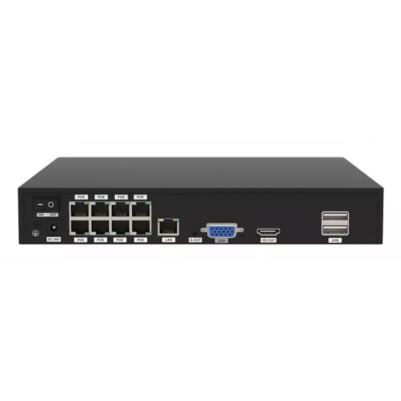 Foscam FN9108E-B4-2T Kit de videovigilancia Cableado 8 canales HDD 2 TB