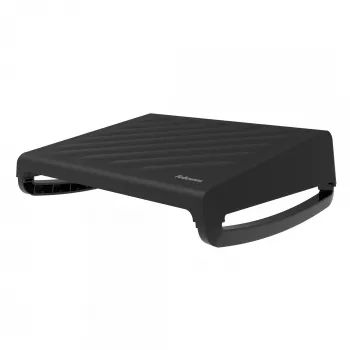 Fellowes Reposapiés bajo el escritorio - Breyta Reposapiés ergonómico con superficie texturizada - Reposapiés para oficina y hogar - Negro