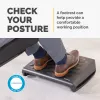 Fellowes Reposapiés bajo el escritorio - Breyta Reposapiés ergonómico con superficie texturizada - Reposapiés para oficina y hogar - Negro