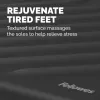Fellowes Reposapiés bajo el escritorio - Breyta Reposapiés ergonómico con superficie texturizada - Reposapiés para oficina y hogar - Negro