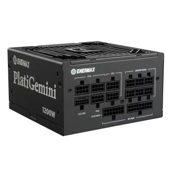 ENERMAX Fuente de alimentación Platigemini 1200 Watt 80 Plus Platinum Totalmente modular ATX 3.1 y ATX12vo