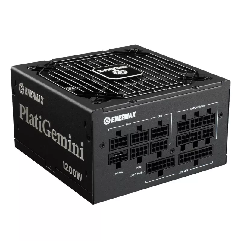 ENERMAX Fuente de alimentación Platigemini 1200 Watt 80 Plus Platinum Totalmente modular ATX 3.1 y ATX12vo