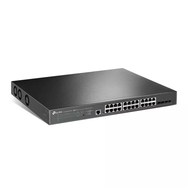 TP-Link Omada Switch gestionado 24 puertos 2.5GBASE-T y 4 puertos 10GE SFP+ L2+ con 16 puertos PoE+ y 8 puertos PoE++